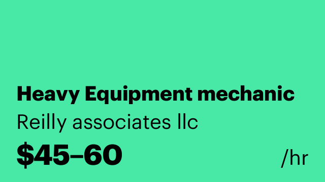 Heavy Equipment mechanic