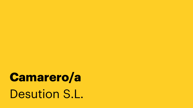 Camarero/a
