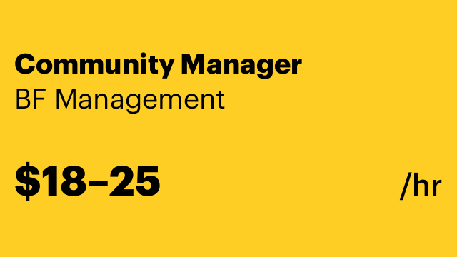 Community Manager