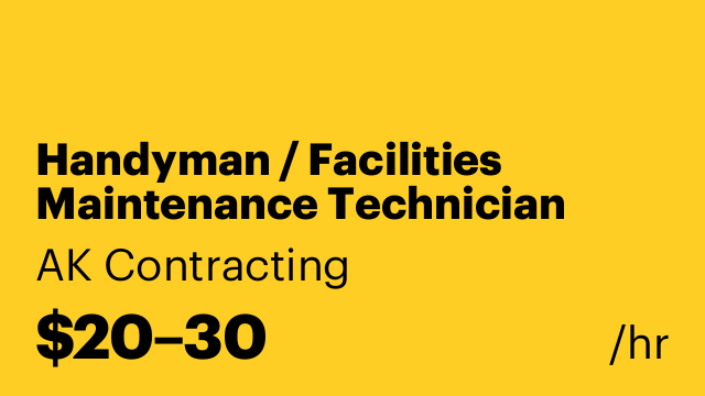 Handyman / Facilities Maintenance Technician