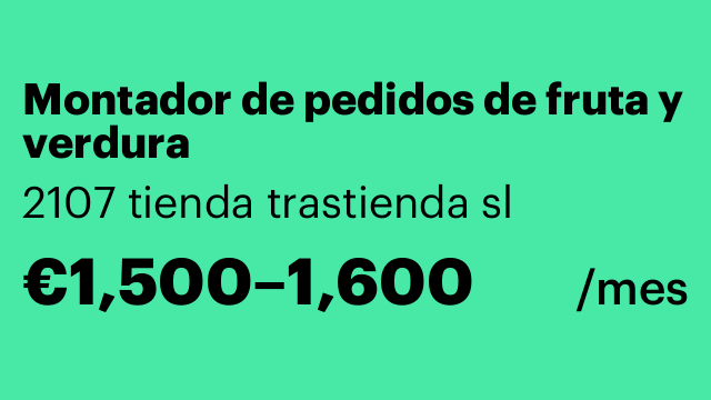 Montador de pedidos de fruta y verdura