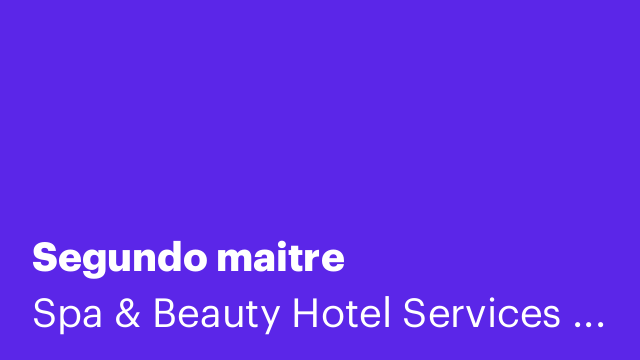 Segundo maitre