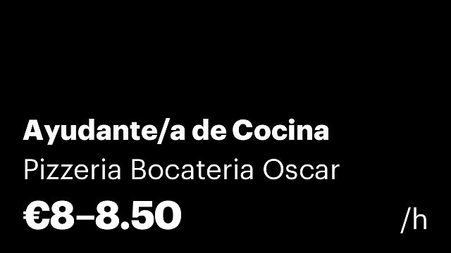 Ayudante/a de Cocina