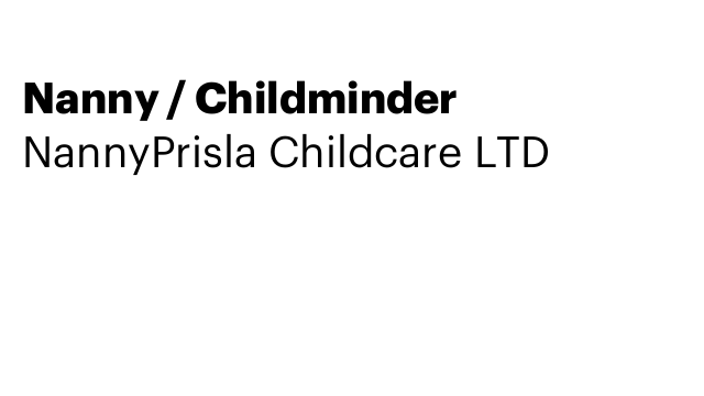 Nanny / Childminder