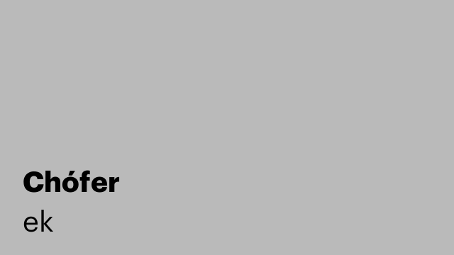 Chófer