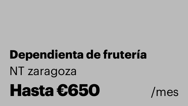 Dependienta de frutería