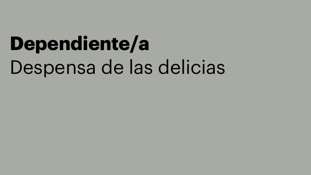 Dependiente/a