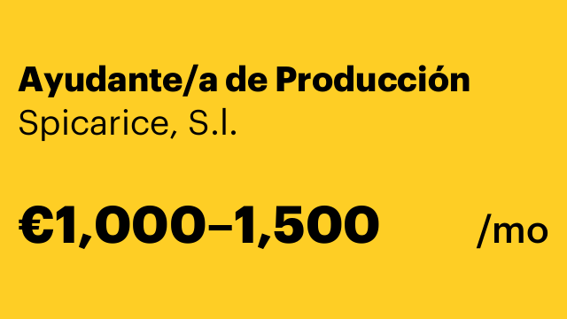 Ayudante/a de Producción