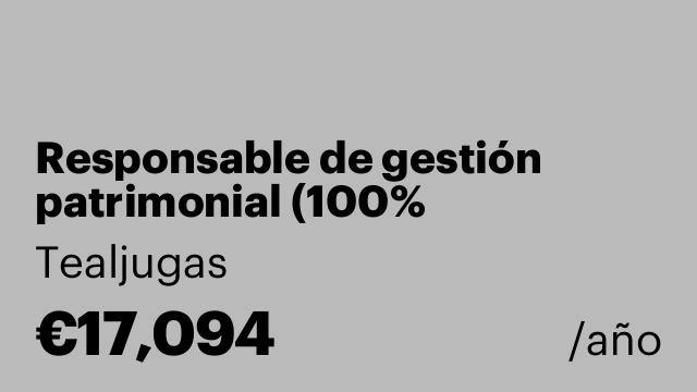 Responsable de gestión patrimonial (100% teletrabajo)