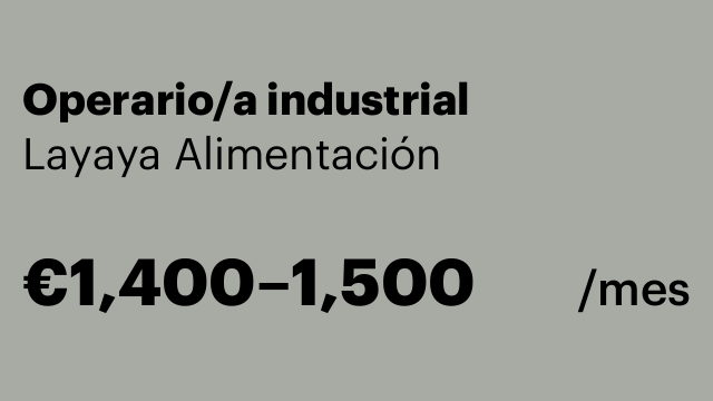 Operario/a industrial