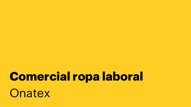 Comercial ropa laboral