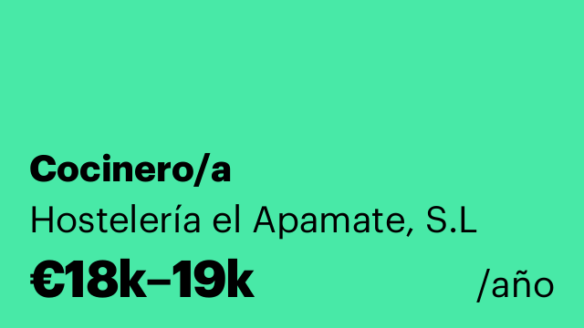 Cocinero/a