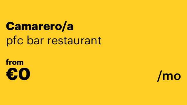 Camarero/a