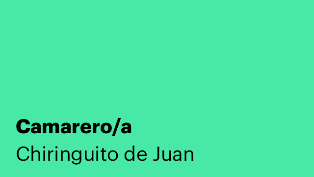 Camarero/a