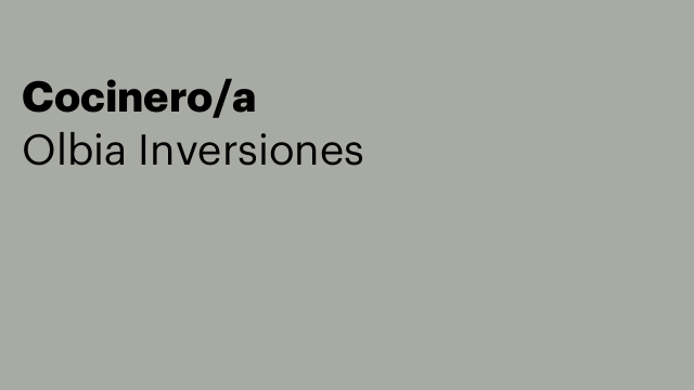 Cocinero/a