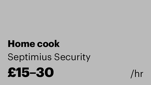Home cook