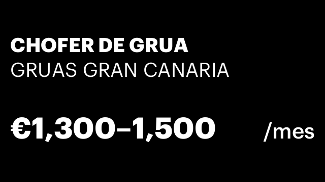 CHOFER DE GRUA