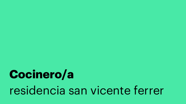 Cocinero/a