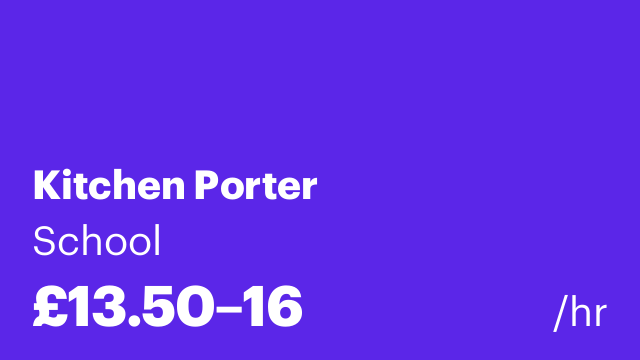 Kitchen Porter