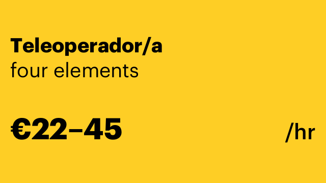 Teleoperador/a