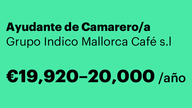 Ayudante de Camarero/a