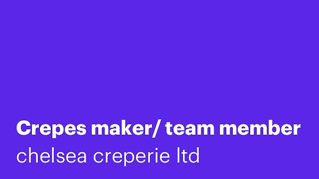 Crepes maker/ team member