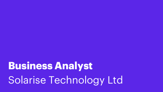 Business Analyst