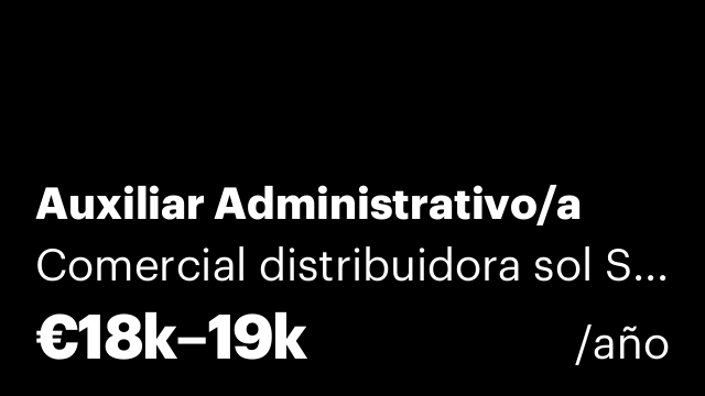 Auxiliar Administrativo/a