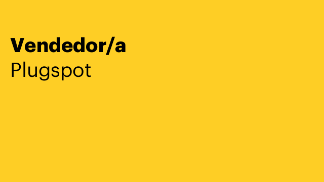 Vendedor/a