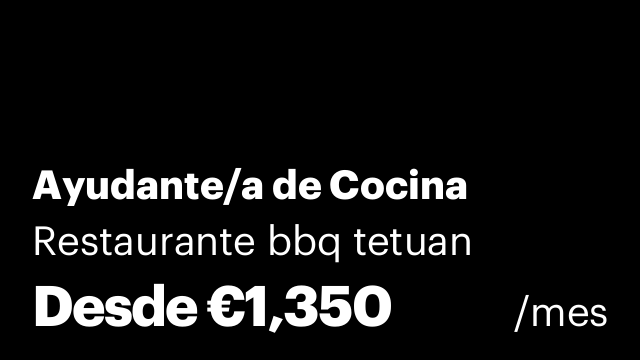 Ayudante/a de Cocina
