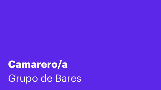 Camarero/a