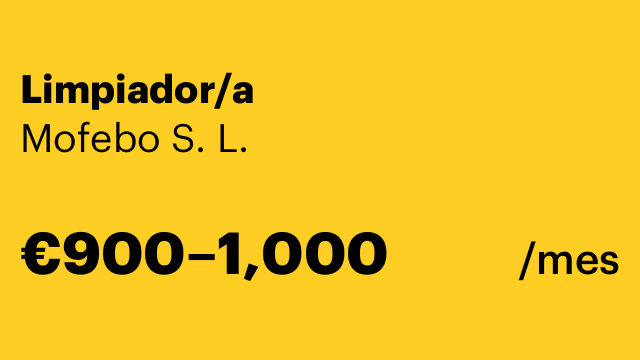 Limpiador/a