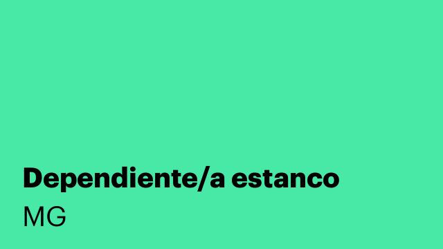 Dependiente/a estanco