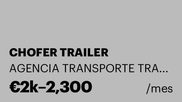 CHOFER TRAILER