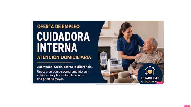 CUIDADORA INTERNA EN DOMICILIO