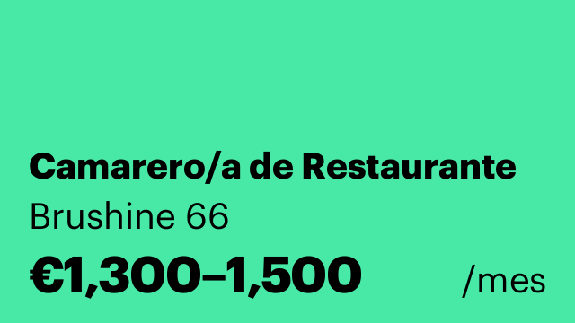 Camarero/a de Restaurante