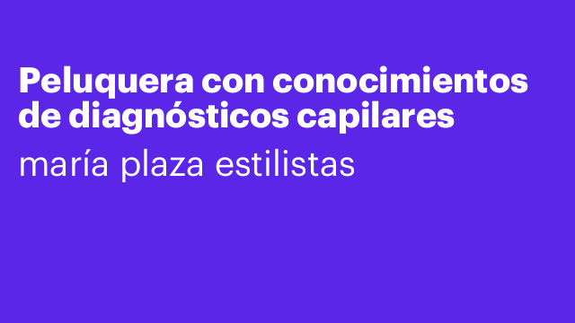 Peluquera con conocimientos de diagnósticos capilares