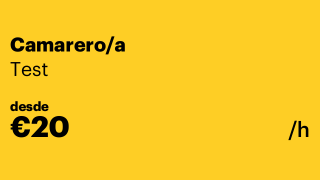 Camarero/a