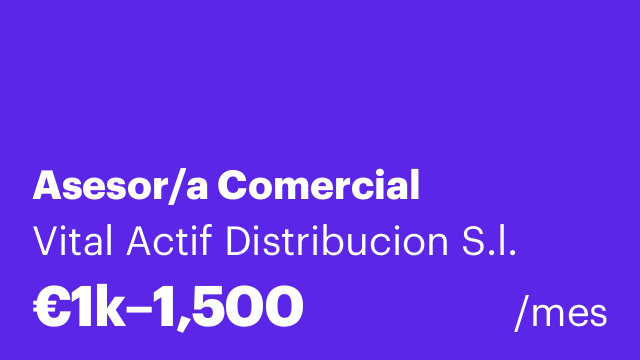 Asesor/a Comercial