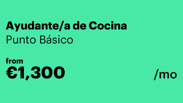 Ayudante/a de Cocina