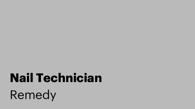 Nail Technician