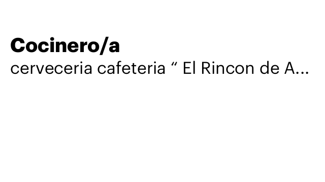 Cocinero/a