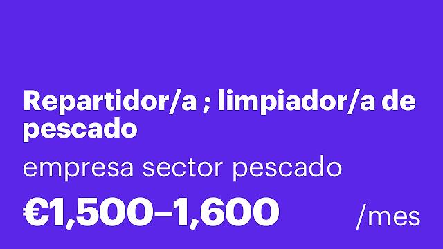 Repartidor/a ; limpiador/a de pescado