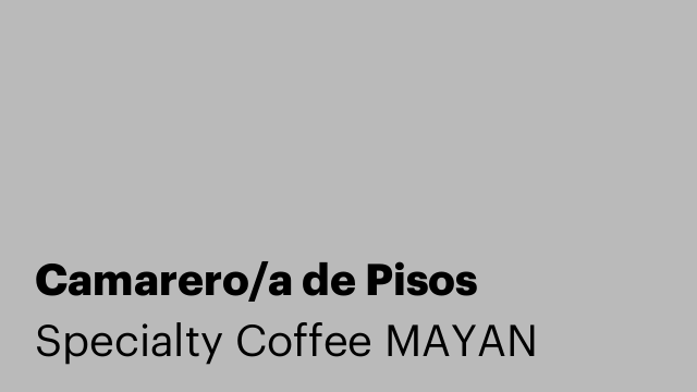 Camarero/a de Pisos