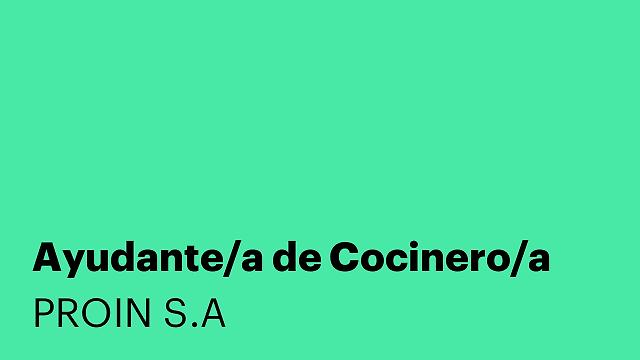 Ayudante/a de Cocinero/a