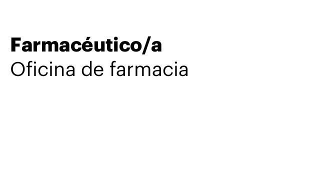 Farmacéutico/a