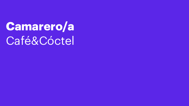 Camarero/a