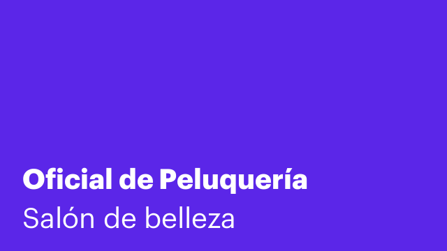 Oficial de Peluquería