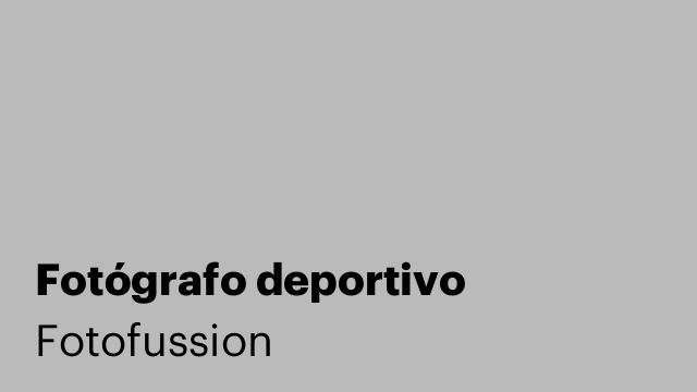 Fotógrafo deportivo