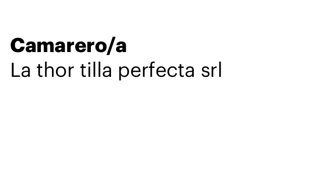 Camarero/a